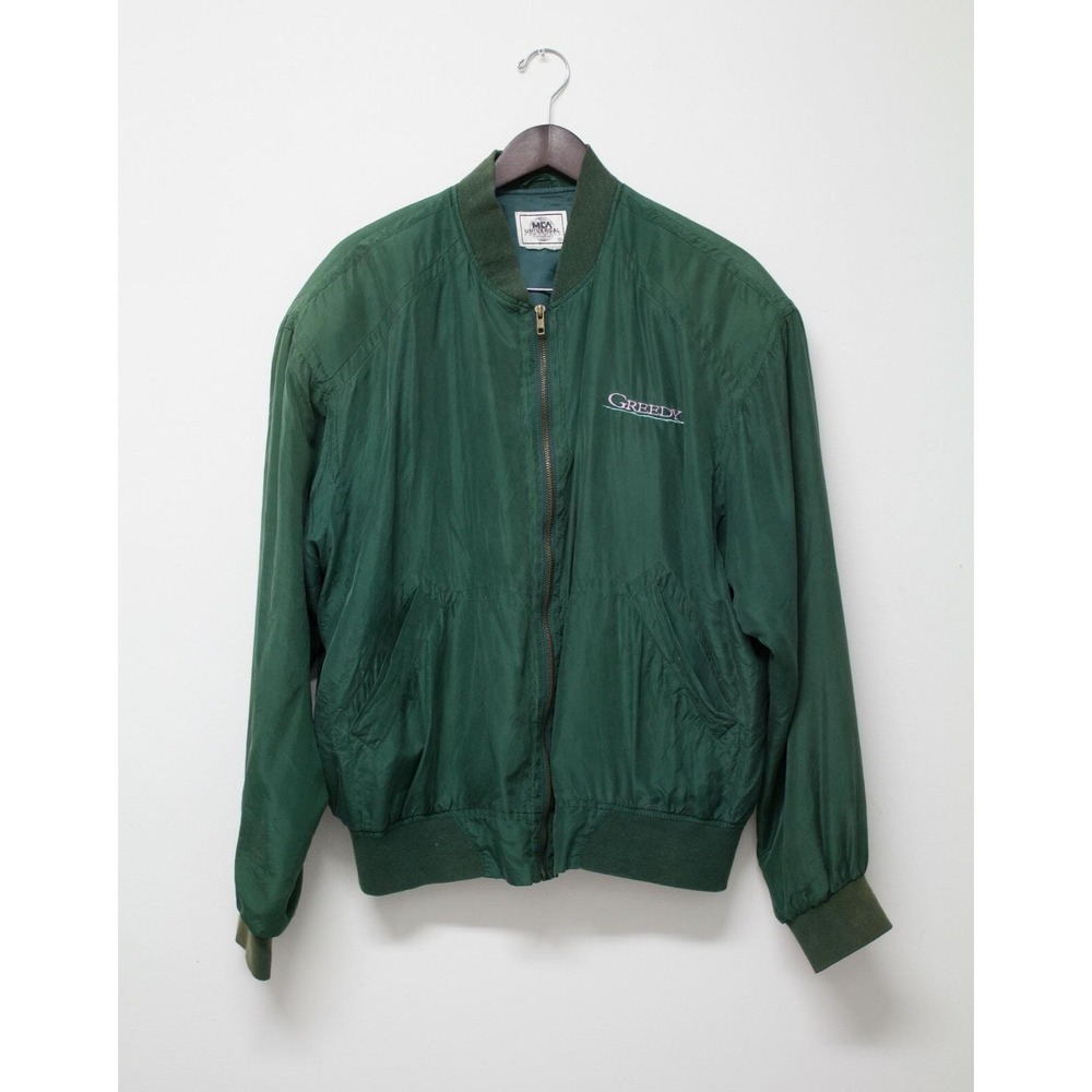 Universal Studios Greedy Promo movie Wind Breaker Jacket 1994 Green Size Large